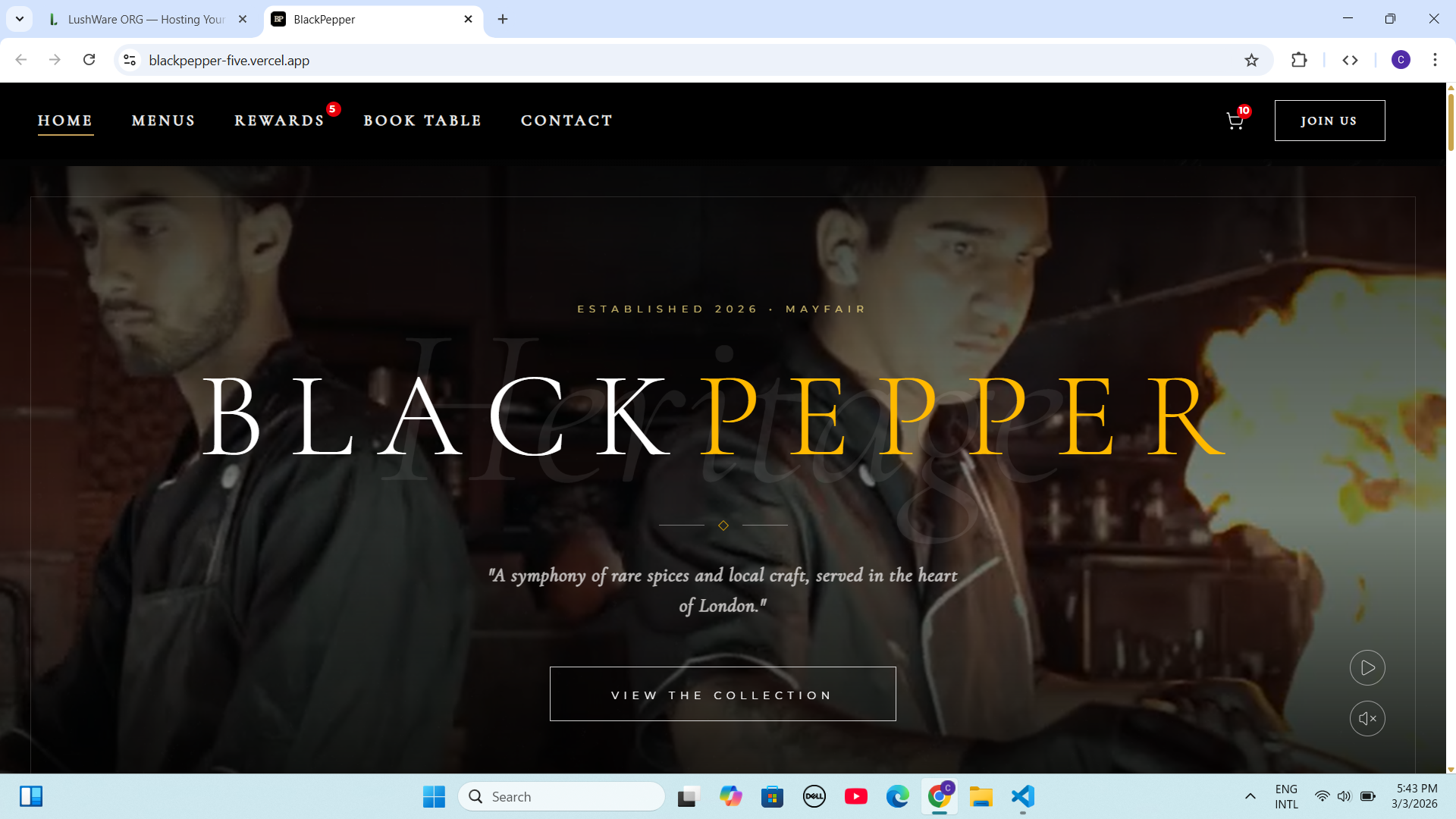 Restaurant Website